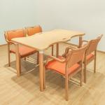 Light Luxury Wooden Table Set Indoor Restaurant Comfortable Solid Wood Table And