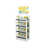 Dismountable Cosmetic Retail Display Stands Supermarket Retail Makeup Display