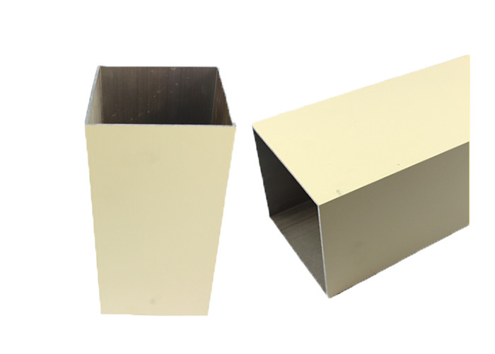 Industrial Usage U Shaped Aluminum Extrusion , Extruded Aluminum Rectangular Tubing