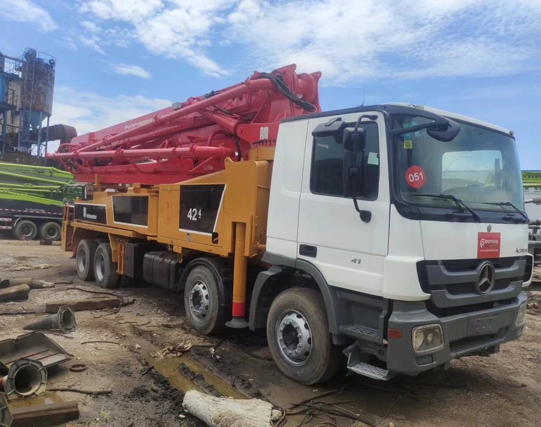 Stock 2011 Putzmeister 42m Truck Pump Concrete Pump on Mercedes-Benz Truck
