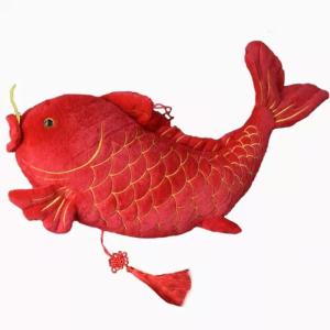 Wholesale Spring Festival Red Carp Plush Mascot Doll Home Decoration Pendant from china suppliers