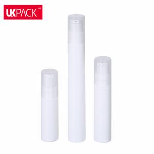 Wholesale Skin Care Airless Cosmetic Plastic Pump Bottles White Color Smooth Surface OEM from china suppliers