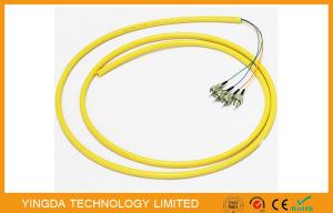 China ODF Bunchy Fiber Optic Pigtail 4 Cores LSZH 0.9MM Yellow , Single Mode Pigtail on sale