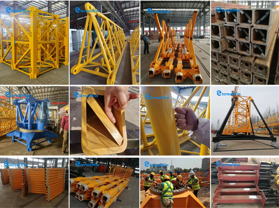 6 Tons 8 Tons 10 Tons Mobile Tower Crane Fixed Tower Crane