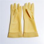 Houseohld Long Sleeve Latex Gloves , Long Dishwashing Gloves Heavry Duty