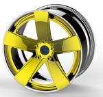 Gold Polish Center 2 Piece Forged Wheel For Audi BMW Benz