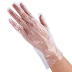 Food Grade Disposable Protective Gloves / Restaurant Kitchen PE Transparent