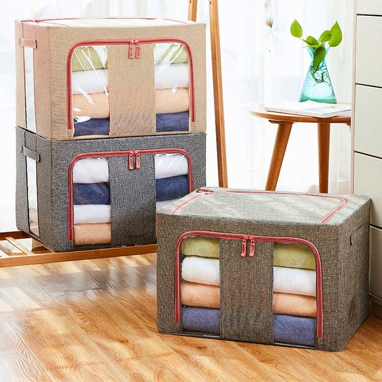 Multiscene Waterproof Fabric Storage Bins , Save Space 72L Storage Box