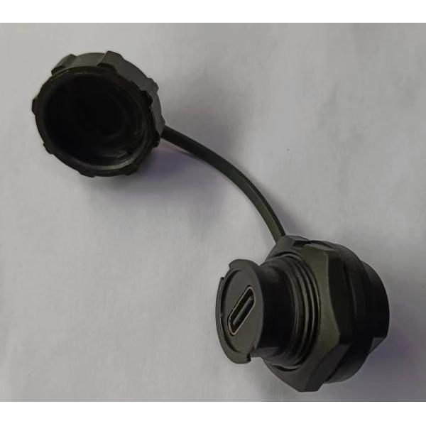 Mini USB IP67 Waterproof Electrical Cable Connector 5/8 Screws
