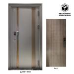 Waterpfoof Aluminum Room Door MDF Fire Resistant Doors 200mm 300mm Frame