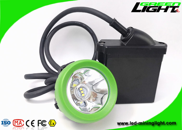 1.67W 10000lux LED Mining Hat Lamp 6.6Ah Rechargeable Miners Light