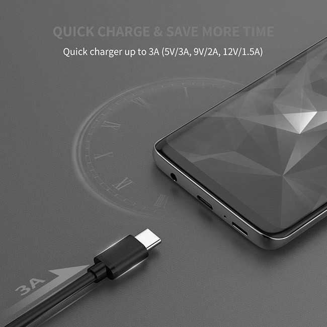 TypeC Mobile Phone Charging Cable 1 Meter TO OD4.3MM USB3.0
