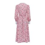 OEM maufactory Print Long Skirt Doll Collars Polyester European American Long