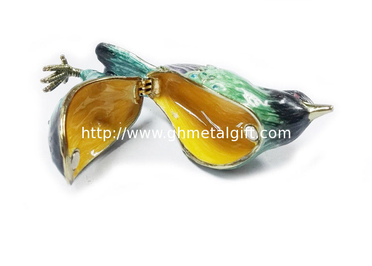 Animal Bird Trinket Box Animal Jewelry Box Blue Bird Metal trinket box