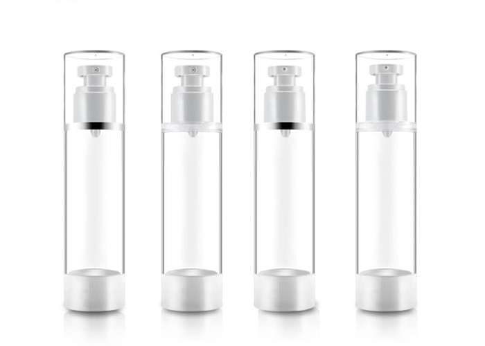 15ml 30ml Transparent Plastic Bottle , Serum Pump Bottle Highly Clean