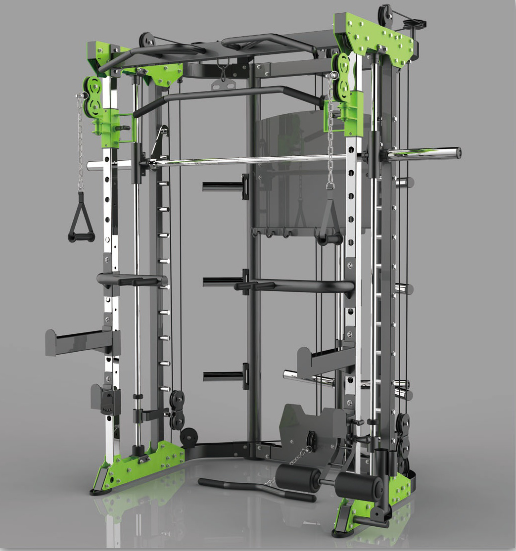 Workout Equipment Weight Bench Rowing Leg Press Smith Machine Squat Rack Multi Functional Power Rack Cage
