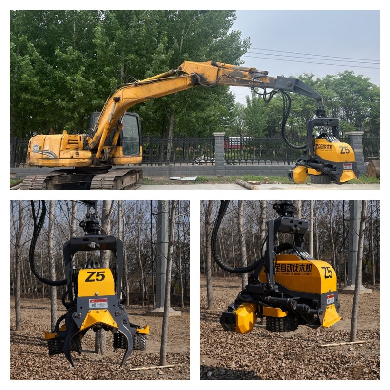 Fully Automatic Wood Cutter Excavator Accessories With Feeding Speed 4m/S