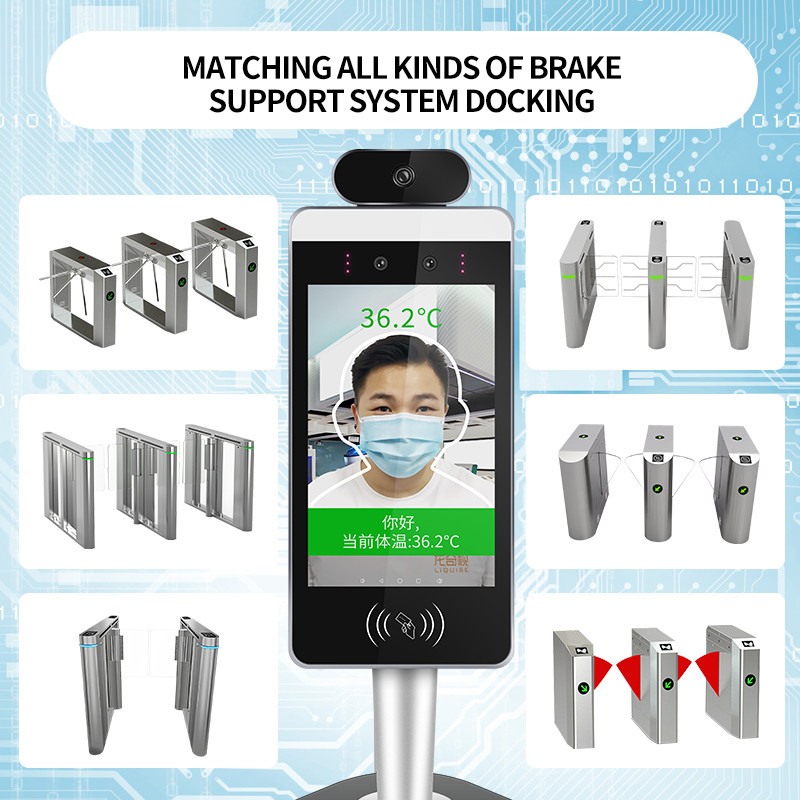 Touch Screen Electronic Infrared Temperature Detector Customized Logo