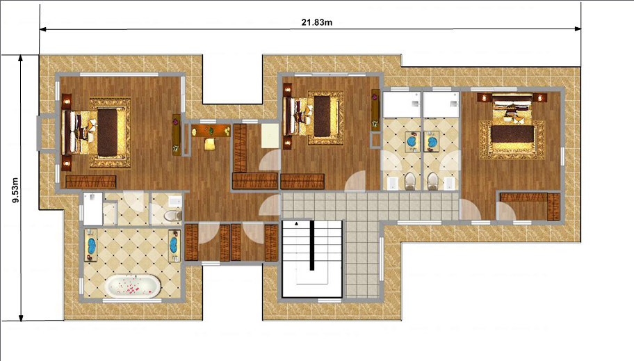 Earthquake Resistant Prefab Villa Prefabricated Luxury Villa Light Steel Frame House
