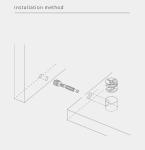 40mm Nickel Plated Minifix Connecting Bolts, Furniture Fitting For Knockdown
