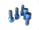 Ti6al4v Titanium Steering Wheel Bolts Wheel Hub Bolts And Nuts Blue Color