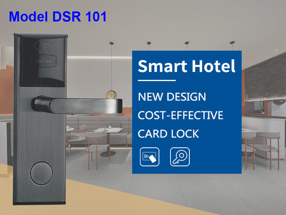 Multiple Colors Stainless Steel Hotel Key Card Door Locks with Management Software System