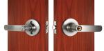 Zinc Alloy Handle 65mm Dia Rose Satin Nickel Finish Tubular Entry Leverset
