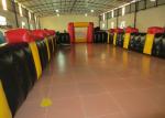 Funny Football Yard Inflatables , Blow Up Soccer Field 12 X 6m Fire Resistance