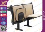 Oval Steel Tube Folding School Desk And Chair , Classroom Desks And Chairs