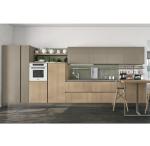 Wood grain MFC kitchen cabinet,Modern kitchen furniture,Kitchen design,L-shape