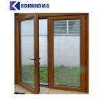 Tempered Glass Solid Wood Entrance Door Interior Single Teak Casement Door