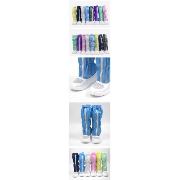 Unisex ESD Cleanroom Shoes Anti-Static PVC Work Boots H-3518