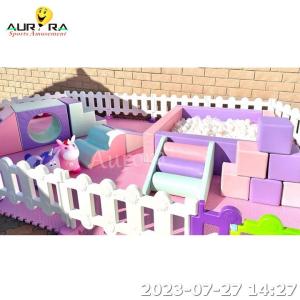 Wholesale Indoor Play Equipment Soft Play Set Children Soft Climber Set Purple Pink White from china suppliers