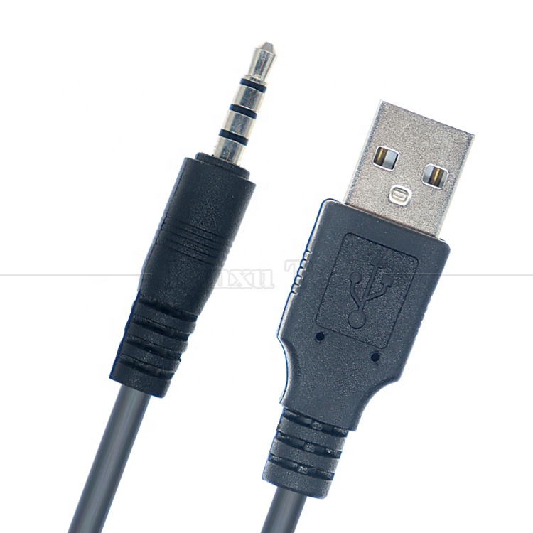 High Quality USB to 4 Poles 3.5mm AUX Stereo Jack Adapter Cable
