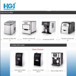 Stainless Steel Body Plastic Lid Counter Top Bullet Ice Maker Mini