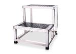 Stainless Steel Medical Foot Step Stool With Anti Skid Rubber Platform