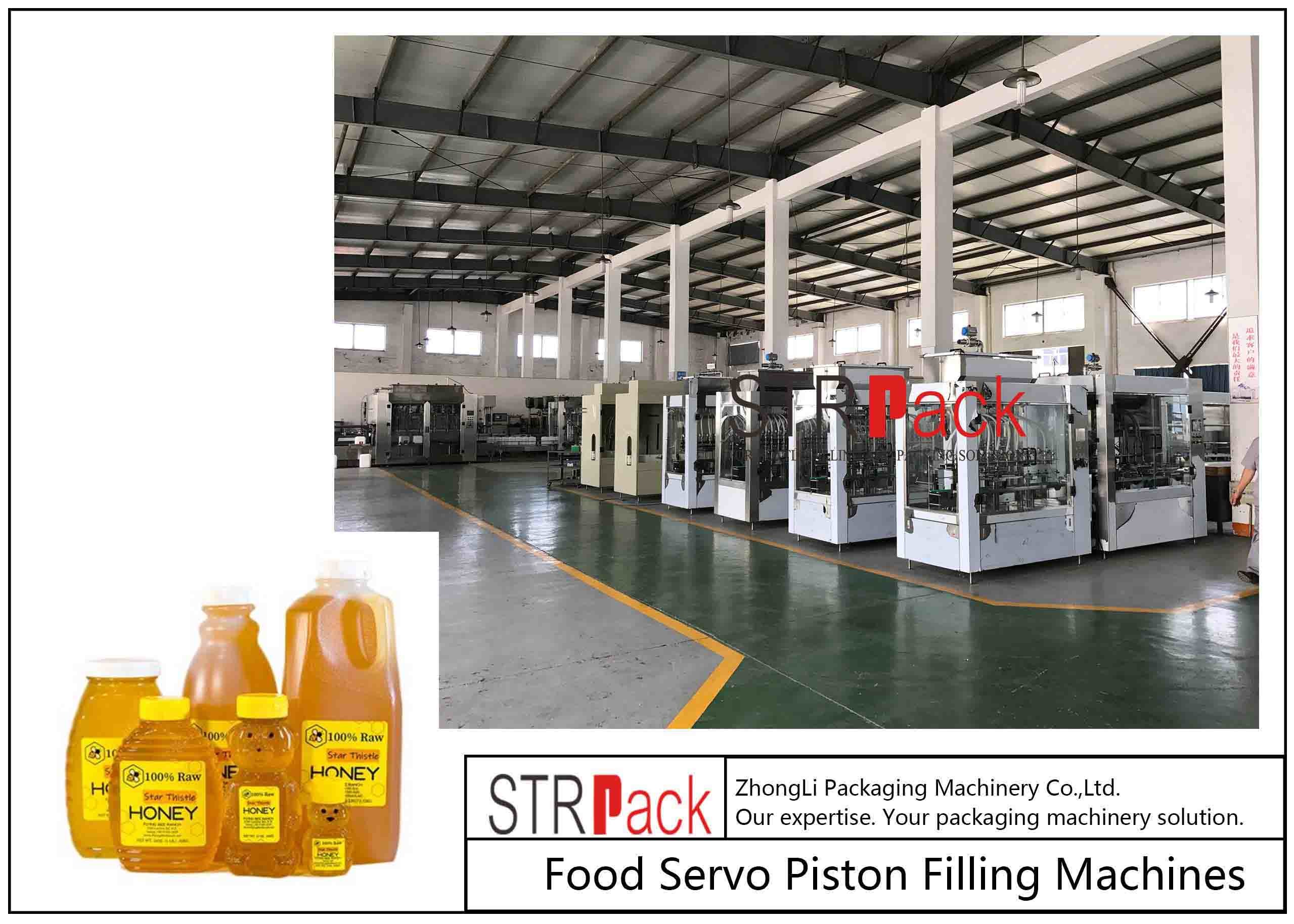Automatic Honey Sauce Cream Gel Paste Filling Machine Noise≤70dB Dimension 1000*800*1800mm