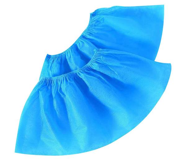Anti Slip Disposable Shoes Cover color Blue pink Nonwoven Fabric For Hospital