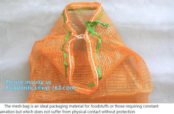 100% PE Raschel Net Mesh Bag for Fruit Potato Firewood Packaging,MESH BAGS FOR PACKING VEGETABLE AND FRUIT PE RASCHEL ME