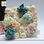 UVG wonderful silk rose wall weddings with fake penoy flowers for wedding Décor