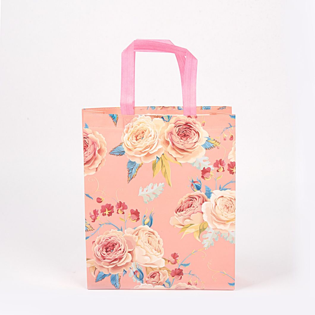 W Cut Non Woven Vest Shopping Tote Bags PP Non Woven T Shirt Handle T Shirt Plastic Bag