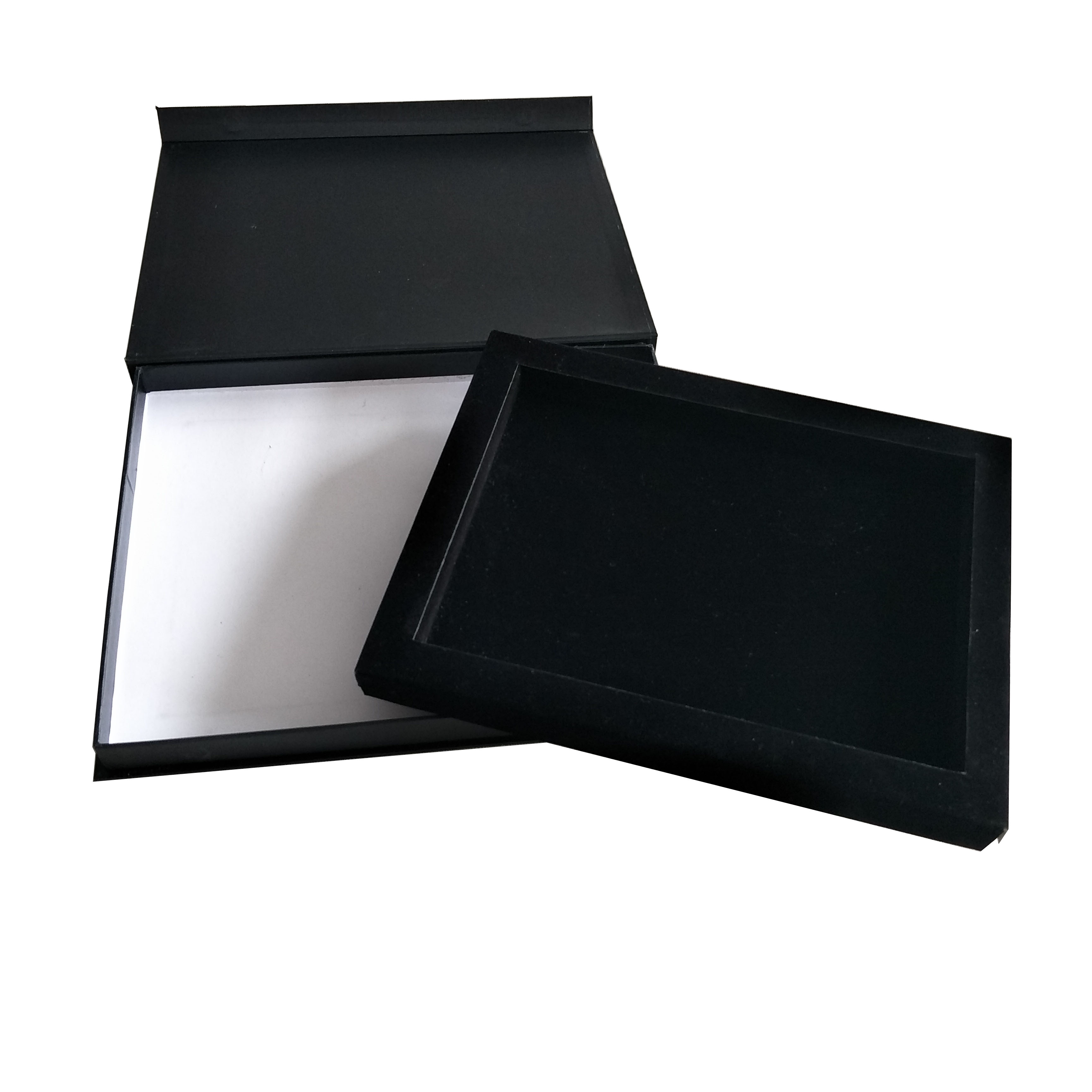Hot Stamping Logo Printed Shipping Boxes Wallet With Insert Tray Small Flat