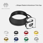 Black Neon Signs 20mm Width Aluminium Plastic Trim Cap