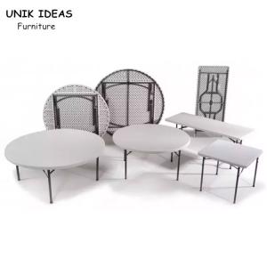 Wholesale 5ft HDPE Plastic Round Table Foldable Portable For Outdoor Party Event from china suppliers