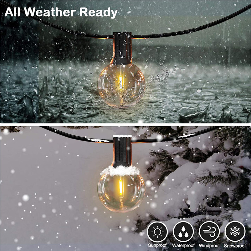 G40 LED String Bulb 2200K Waterproof , 1W 2W LED Edison Bulb