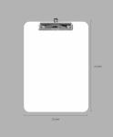 ODM White Nursing Hospital Office Clipboards 22.5*31.5cm Writing Clip Board