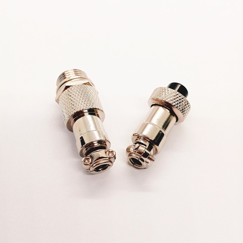 Aviation Connector GX12-2-3-4-5-6-7 Pin Connector Snap On Threaded Locking Type GX12-6P