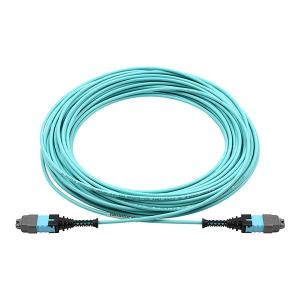 Wholesale Aqua Jacket MPO Solutions MPO Pro Male To MPO Pro Male Trunk Cable Assembly from china suppliers