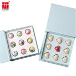 Custom Logo Print Paper Packaging Rigid Magnetic Gift Box With Ribbon