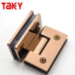 90*55mm Stainless Steel/Zinc Alloy Wall to Glass Hinge Sliding Sauna Glass Door
